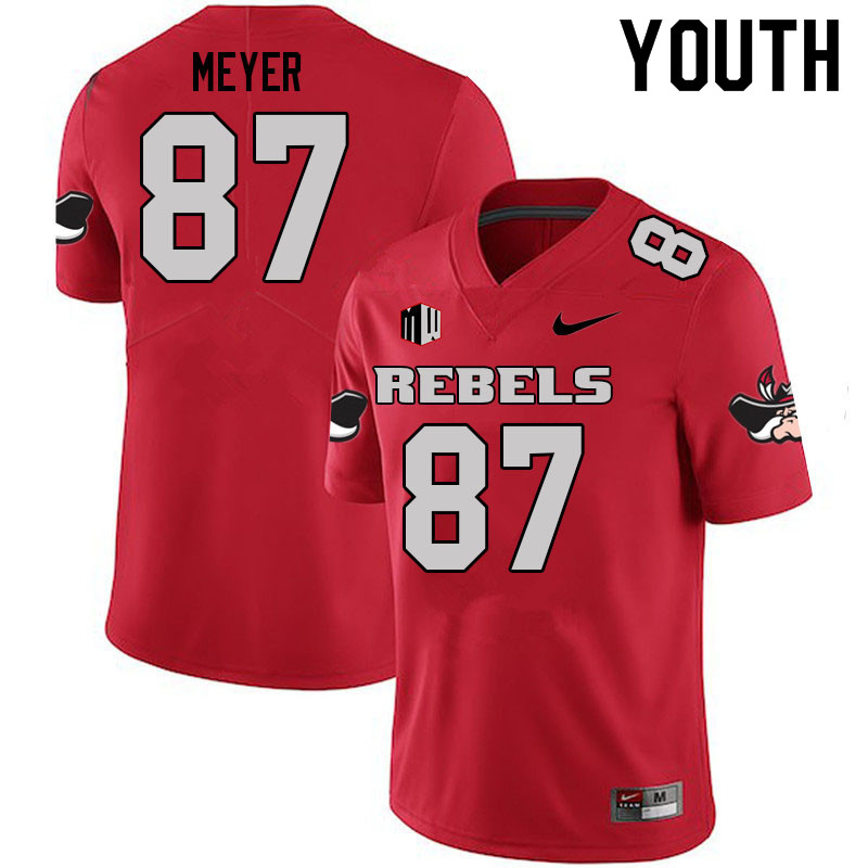 Youth #87 Adam Meyer UNLV Rebels College Football Jerseys Sale-Scarlet - Click Image to Close